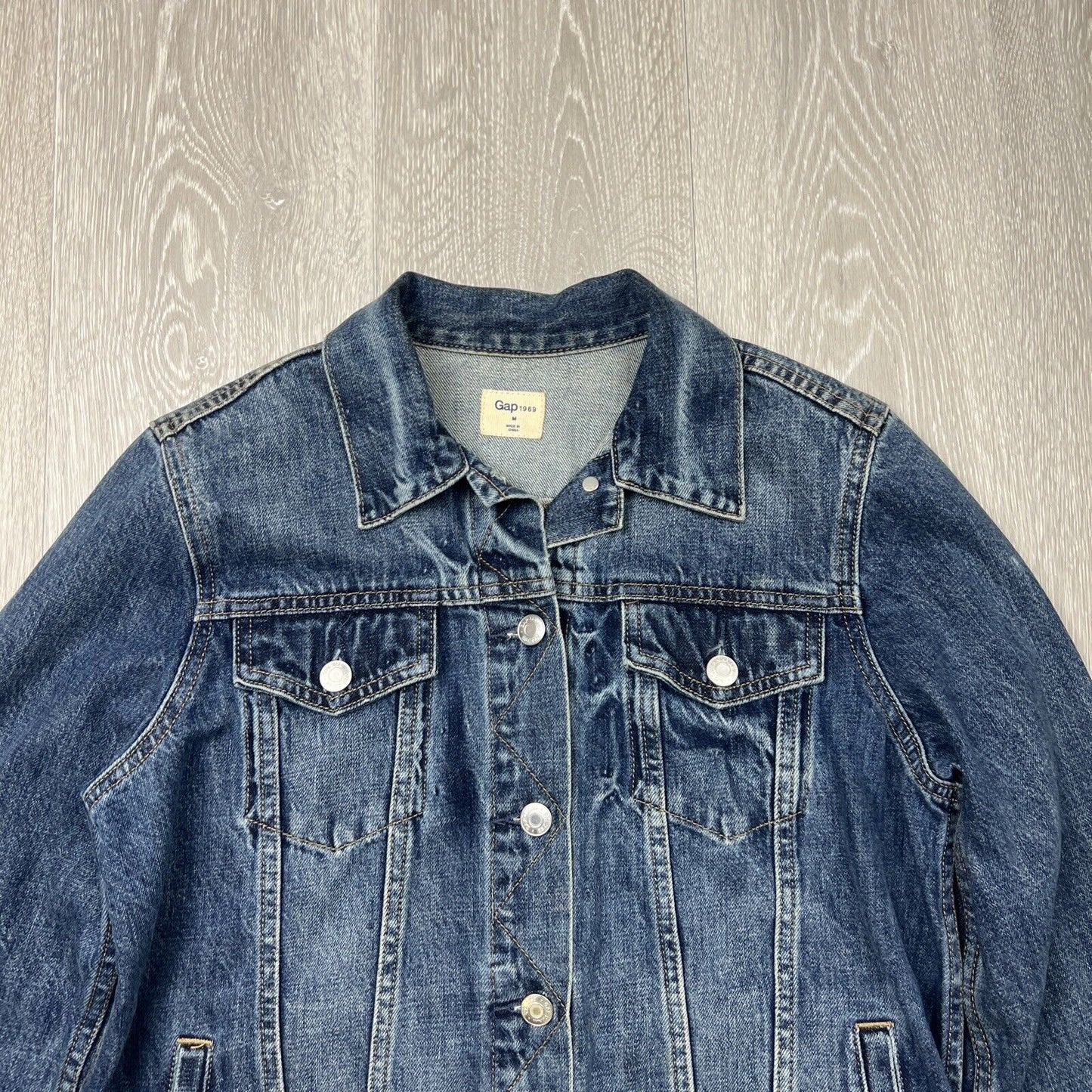 Gap Womens Blue Denim Jacket Size M