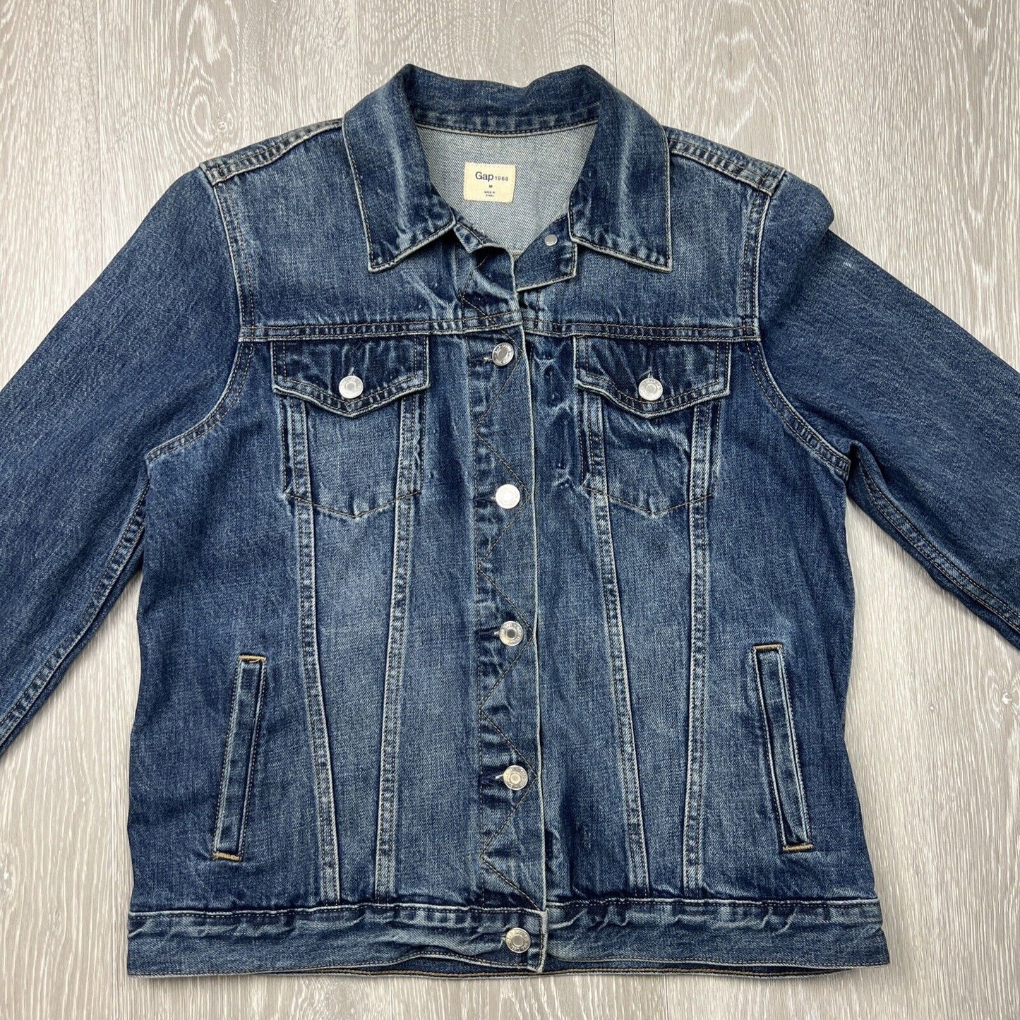 Gap Womens Blue Denim Jacket Size M