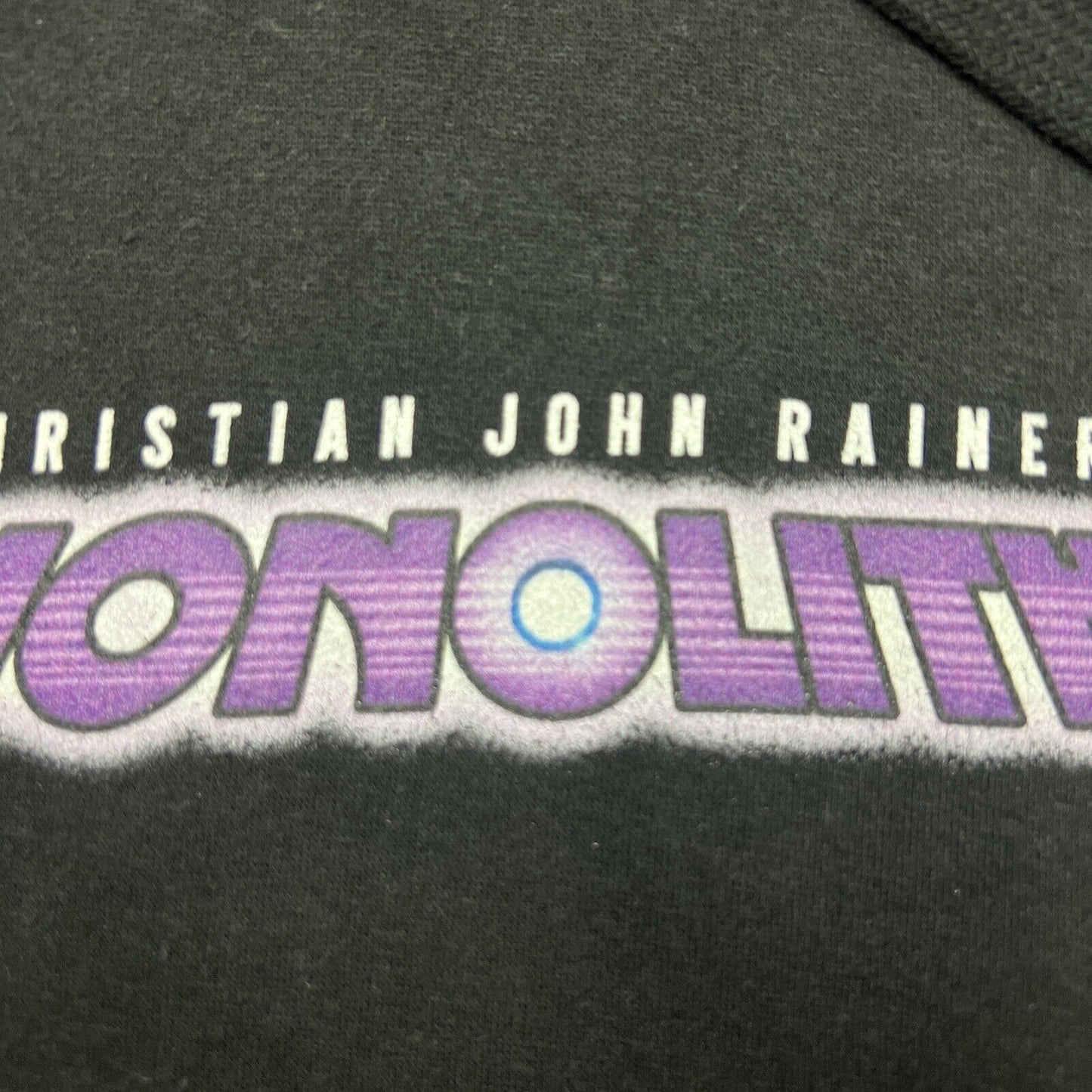 Christian John Rainier Monolith Unisex Black Hoodie Size Small