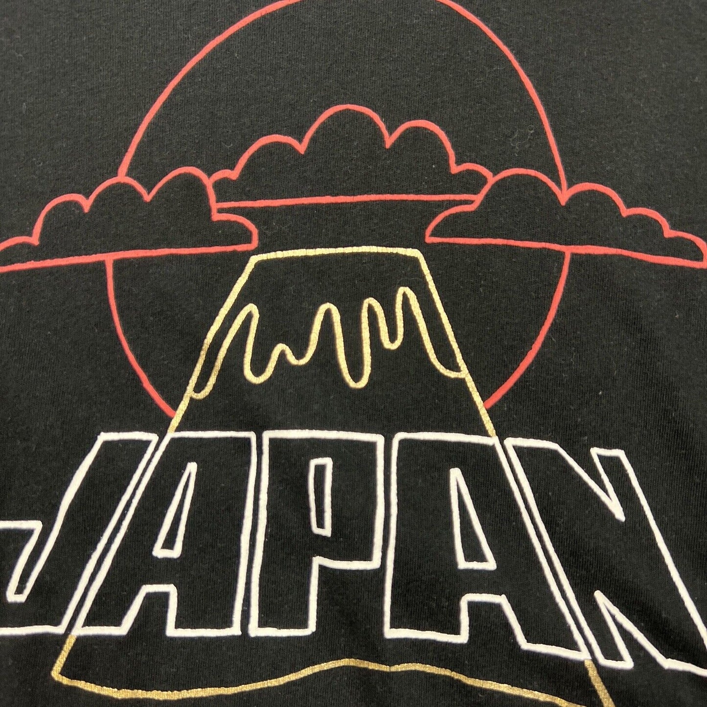 Uniqlo Mens JAPAN Nippon Omiyage Black T-Shirt Size Small