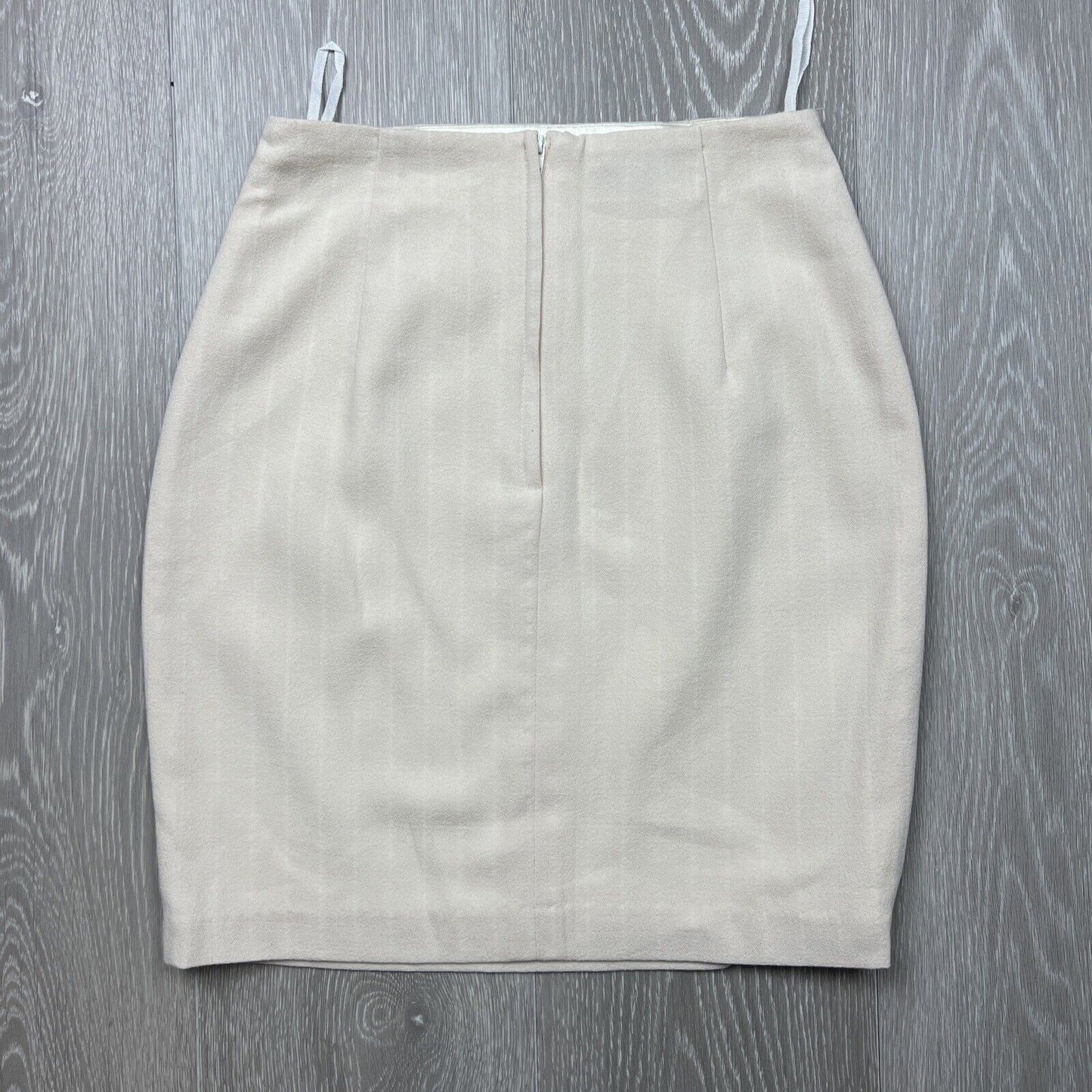 Follow Us Womens Cream Made In Australia Womens Pencil Skirt Size 8