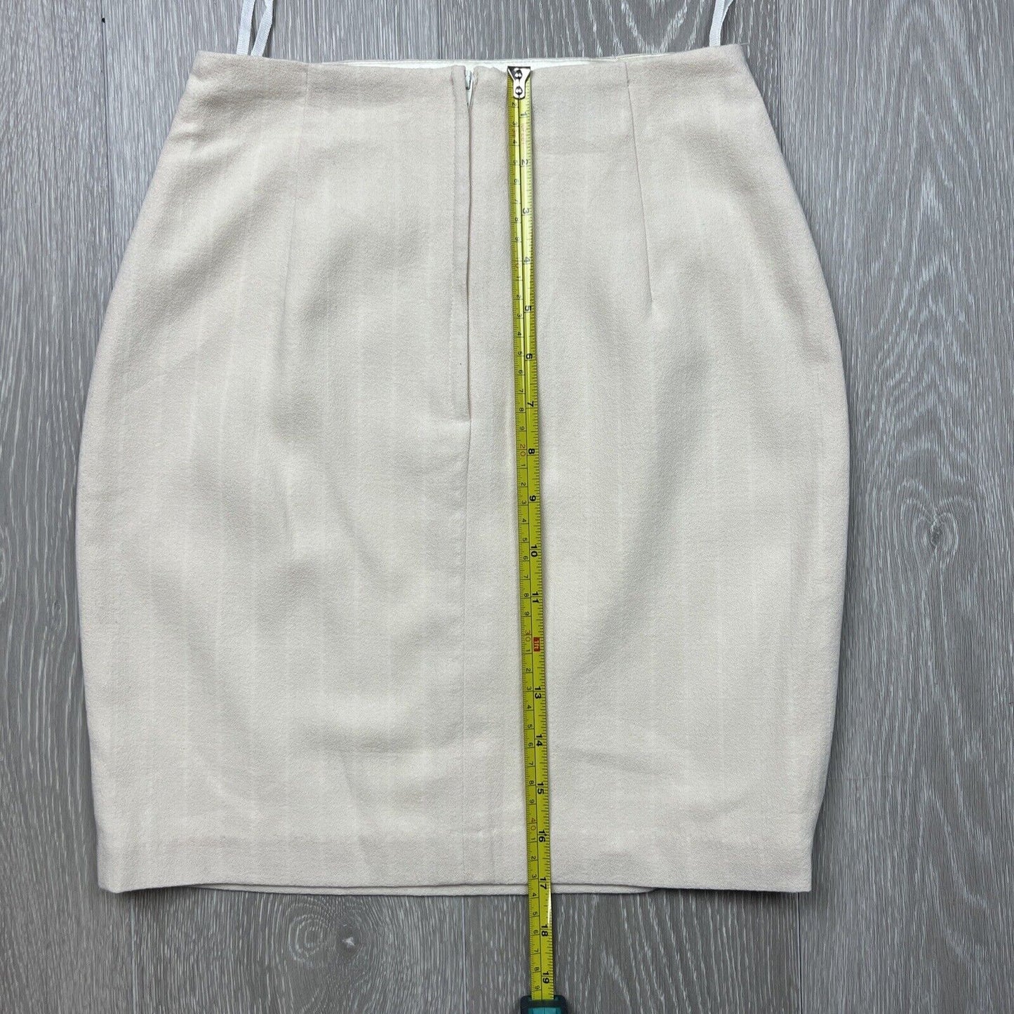 Follow Us Womens Cream Made In Australia Womens Pencil Skirt Size 8