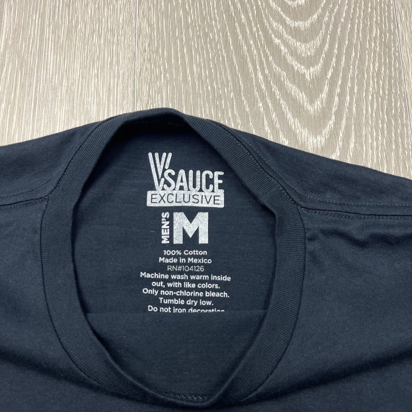 V Sauce Exclusive Youtube Mens Dark Navy Short Sleeve T-Shirt Size Medium