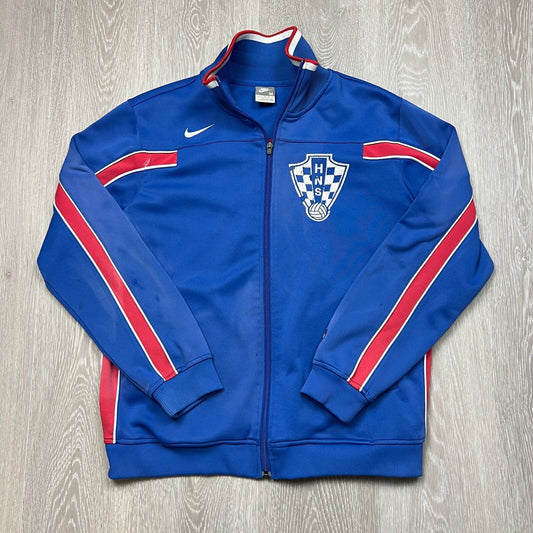 Vintage Nike Croatian NHS Football Federation Mens Track Jacket Size Medium