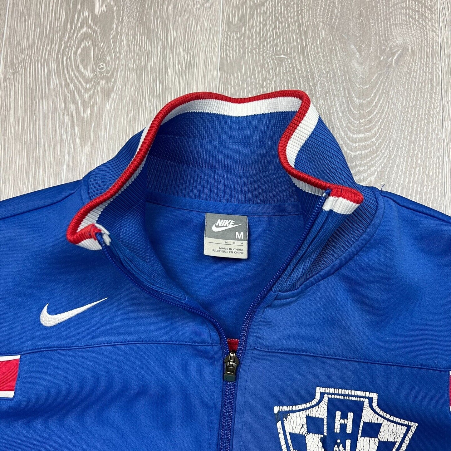 Vintage Nike Croatian NHS Football Federation Mens Track Jacket Size Medium