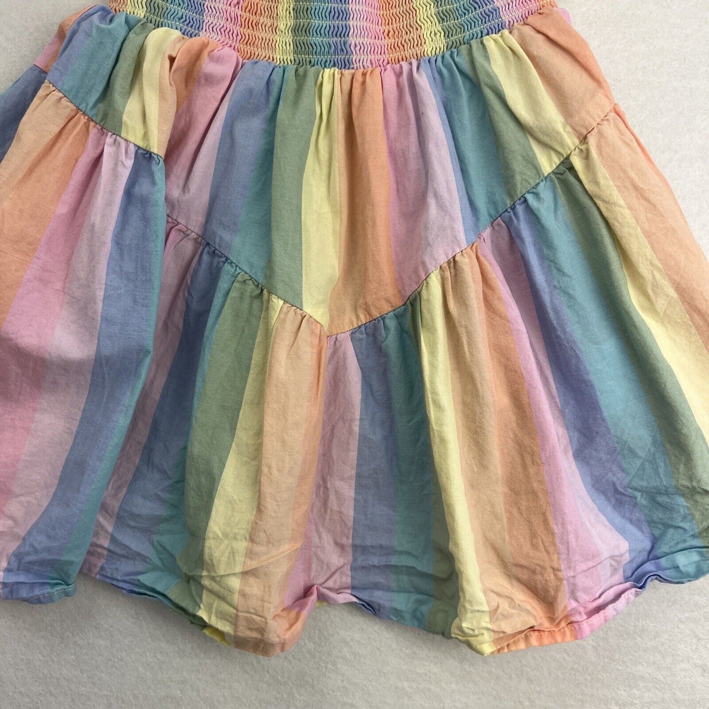 Cotton On Kids Girls A-Line Rainbow Colourful Skirt Size 9-10 Years