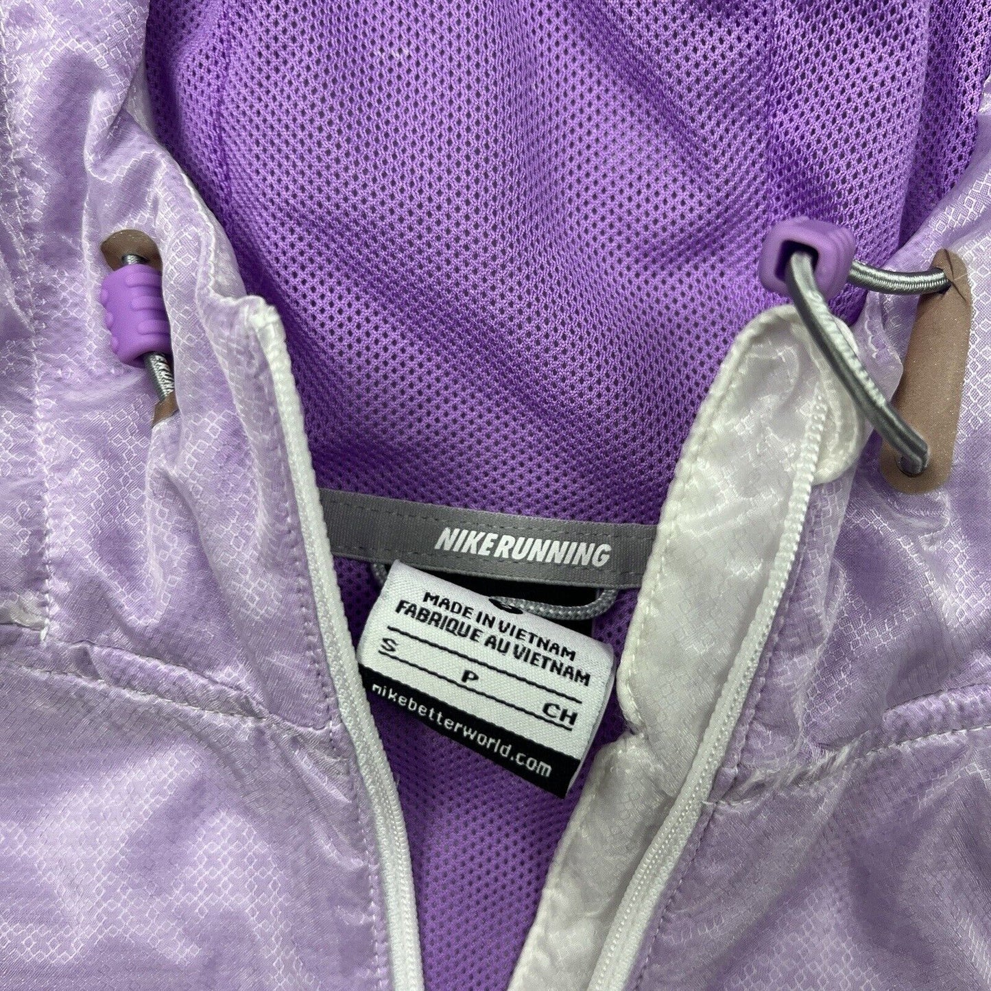 Nike Running Womens Tranparent Windbreaker Jacket Size Small (Damaged)