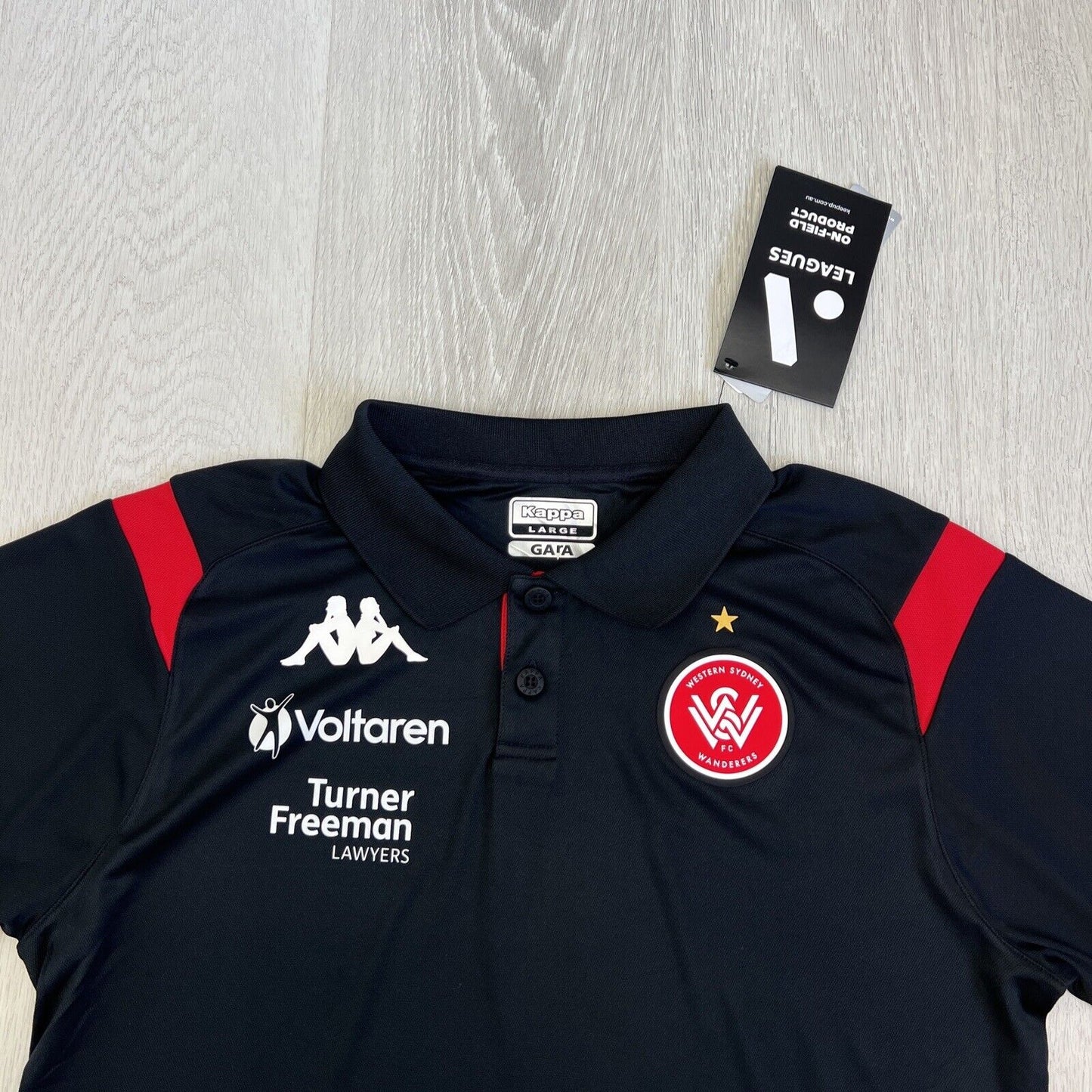 Kappa Mens On Field A-League Western Sydney Wanderers Polo Shirt Size XL (New)