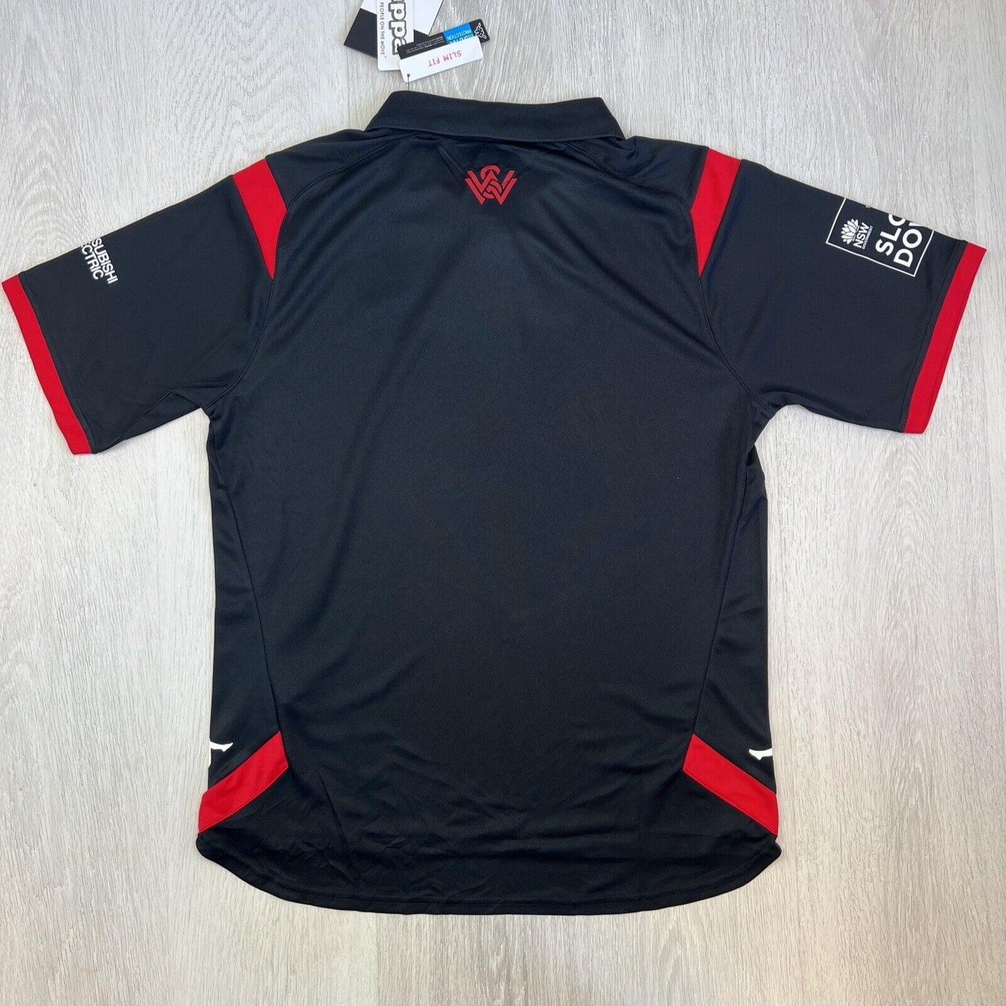 Kappa Mens On Field A-League Western Sydney Wanderers Polo Shirt Size XL (New)