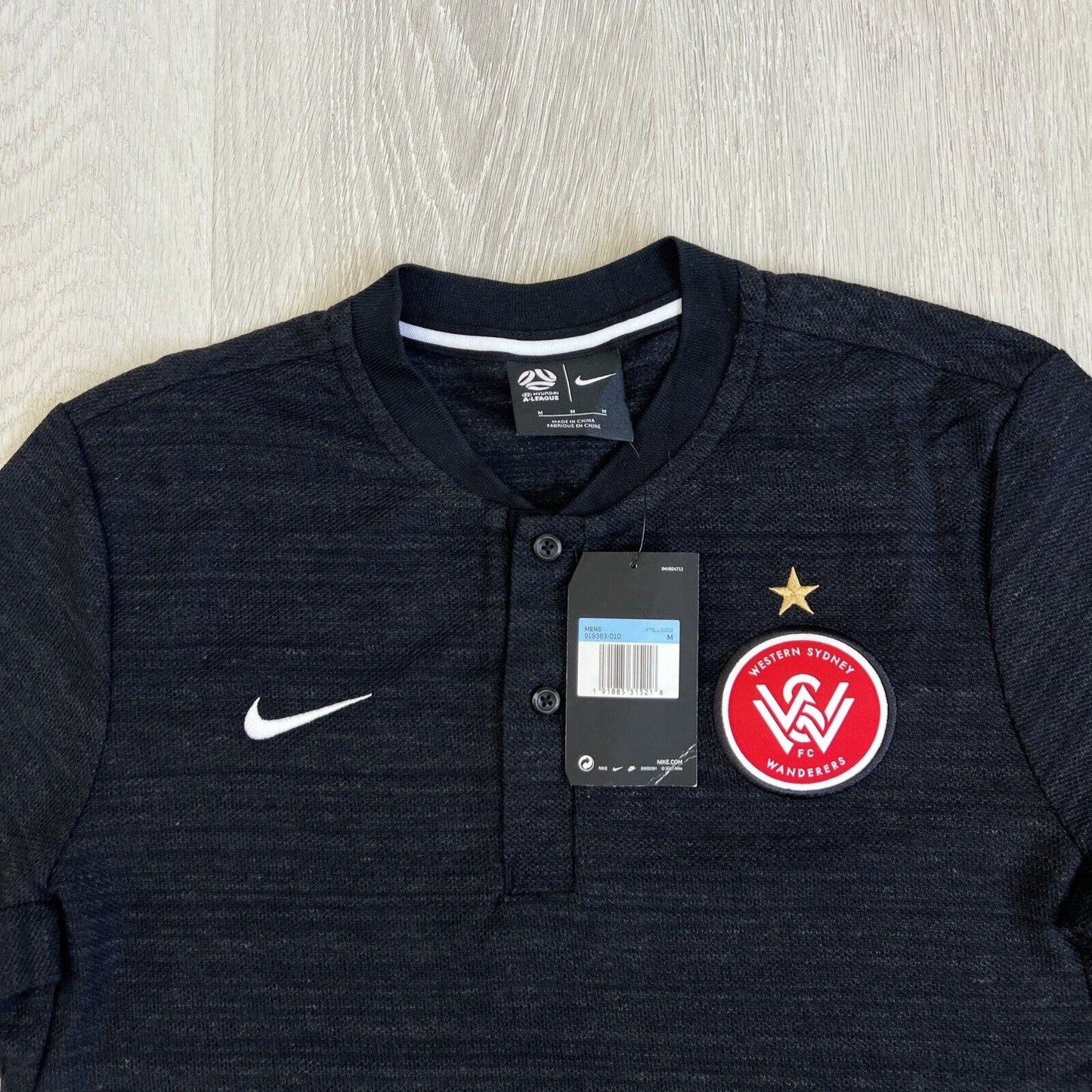 Nike Mens A-League Western Sydney Wanderers Polo Shirt Size Medium (New)