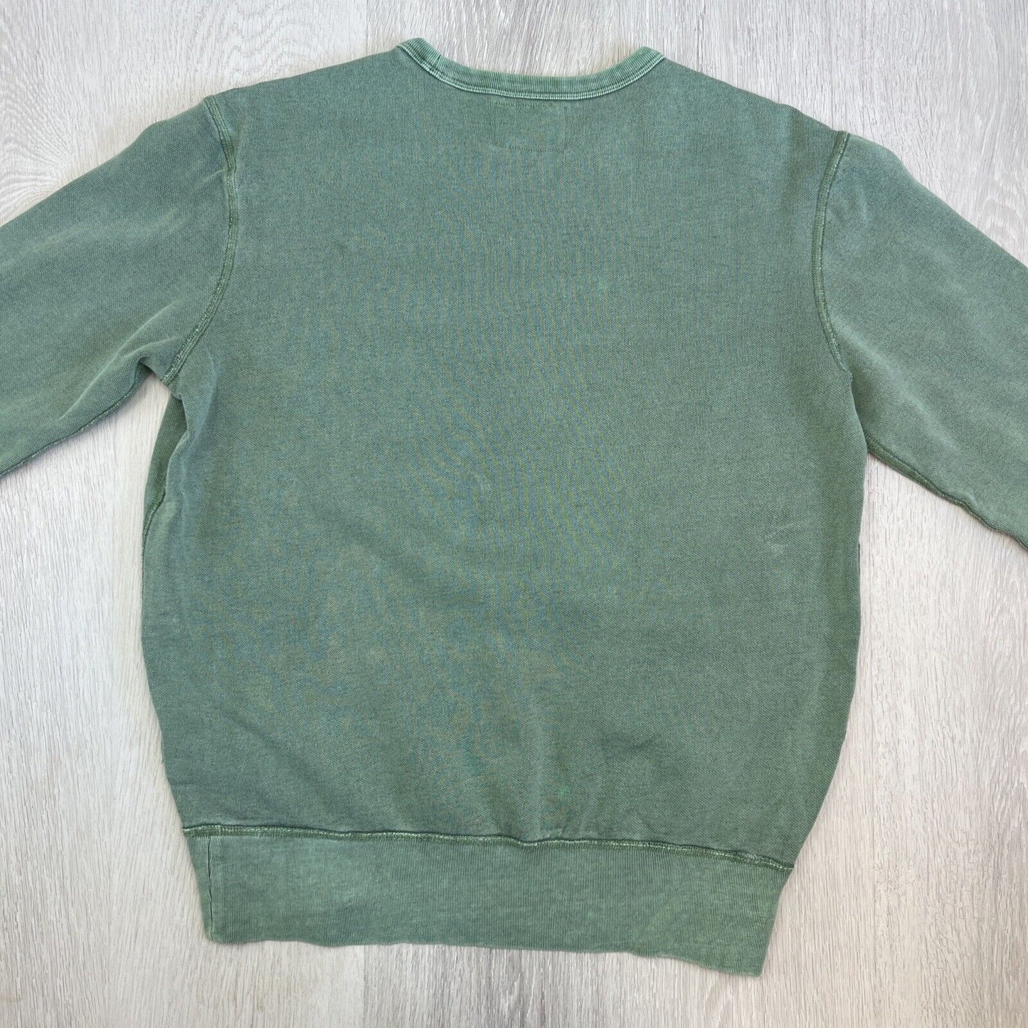 Polo Ralph Lauren Green Distressed Pullover Sweater Jumper Size Small