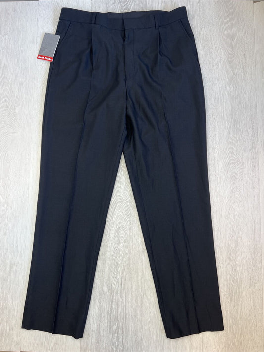 Hard Yakka Mens Black Wool Blend Dress Pants Size 90R (New)