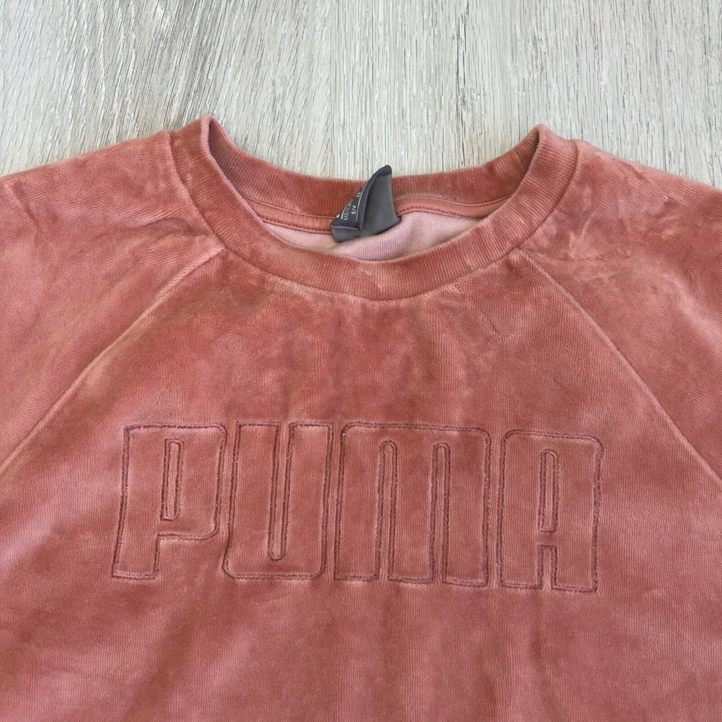 Puma Womens Salmon Cord Pullover Jumper Size Small