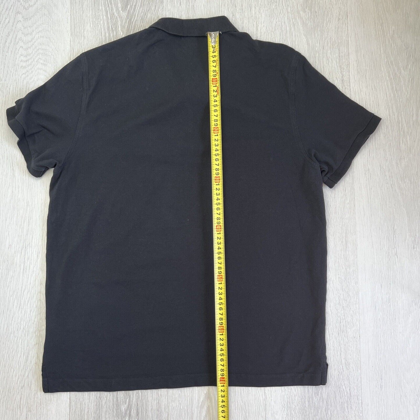 Gant Mens Black Short Sleeve Polo Shirt Size 2XL