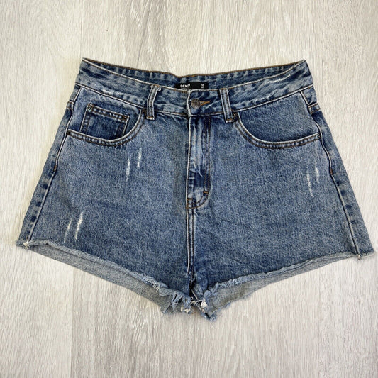 Glassons Denim Womens High Rise Shorts Size 10