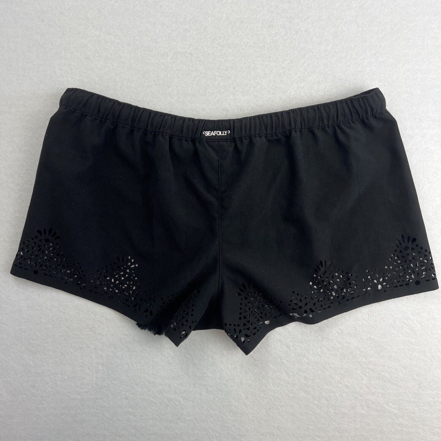 Seafolly Womens Black Swim Shorts Size Small