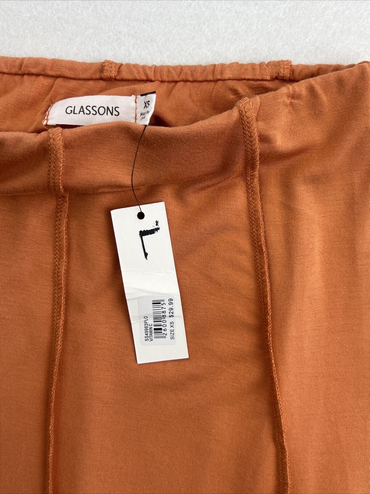 Glassons Womens Orange Skirt Size XS (New)