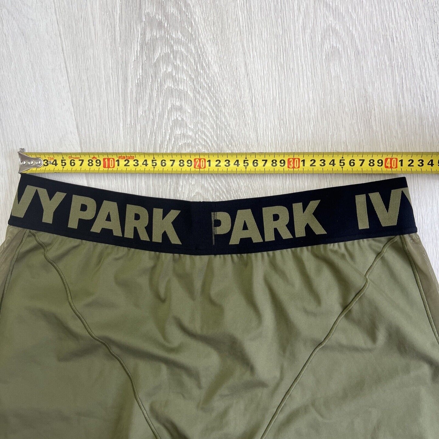 adidas x Ivy park Womens Olive Green Bike Shorts Size 3XL