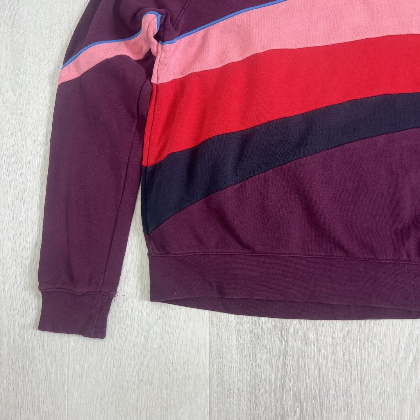 The Upside Womens Colour Block Pullover Sweatshirt Size Medium