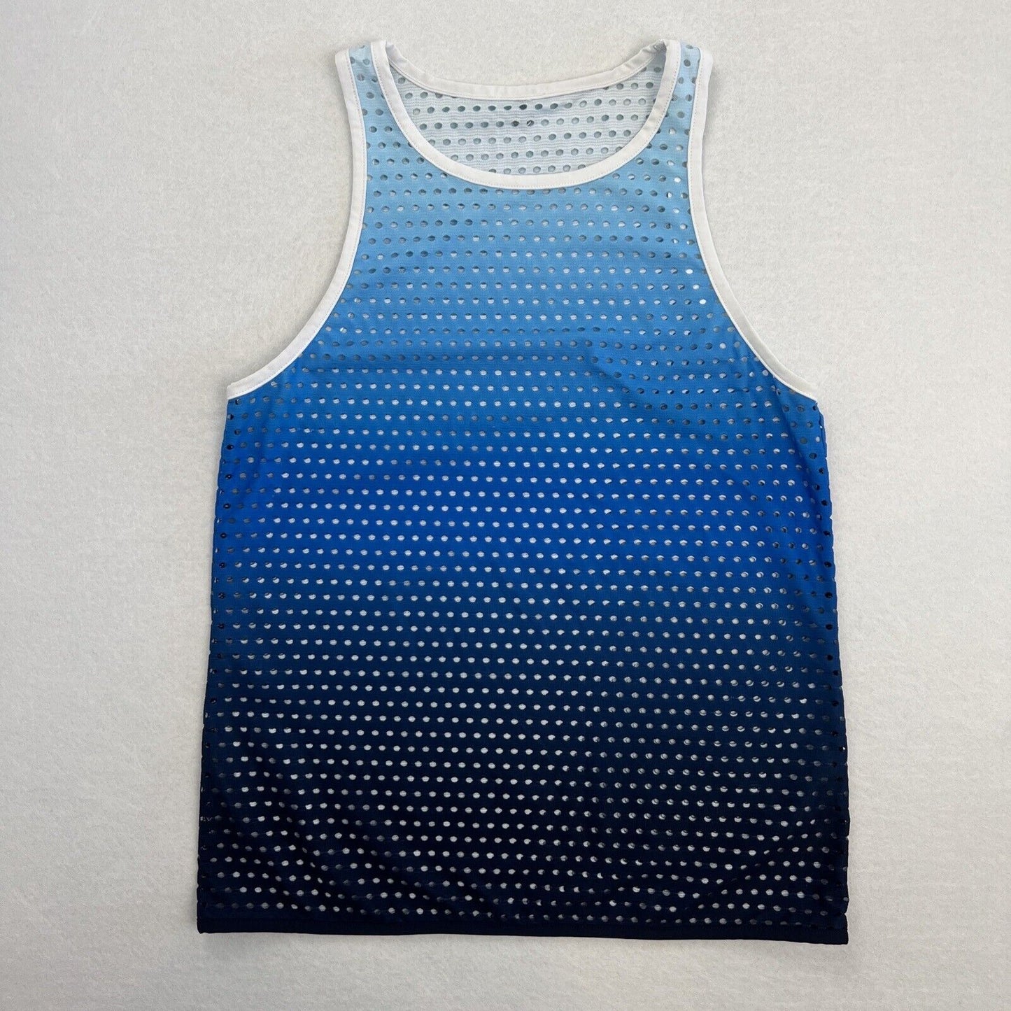 Lorna Jane Womens Blue Mesh Tank Top Size Small Approx