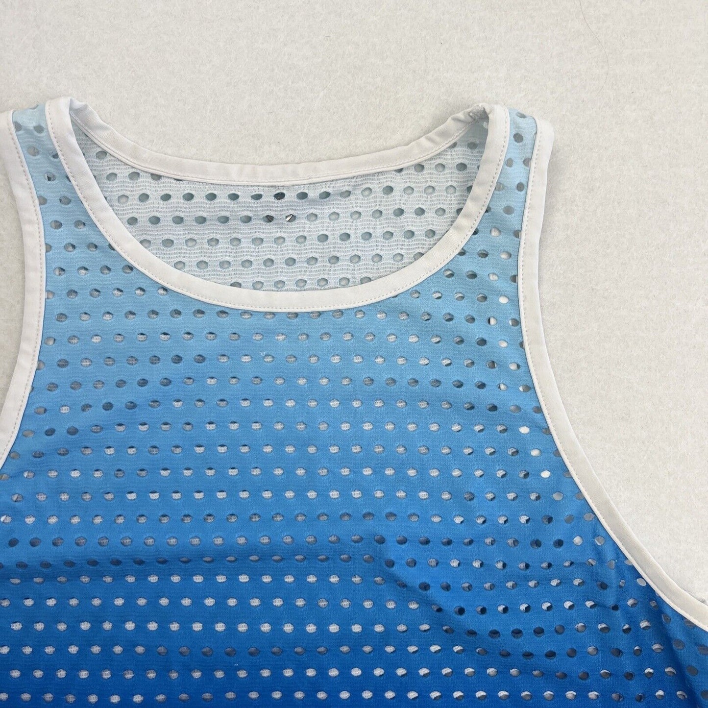 Lorna Jane Womens Blue Mesh Tank Top Size Small Approx