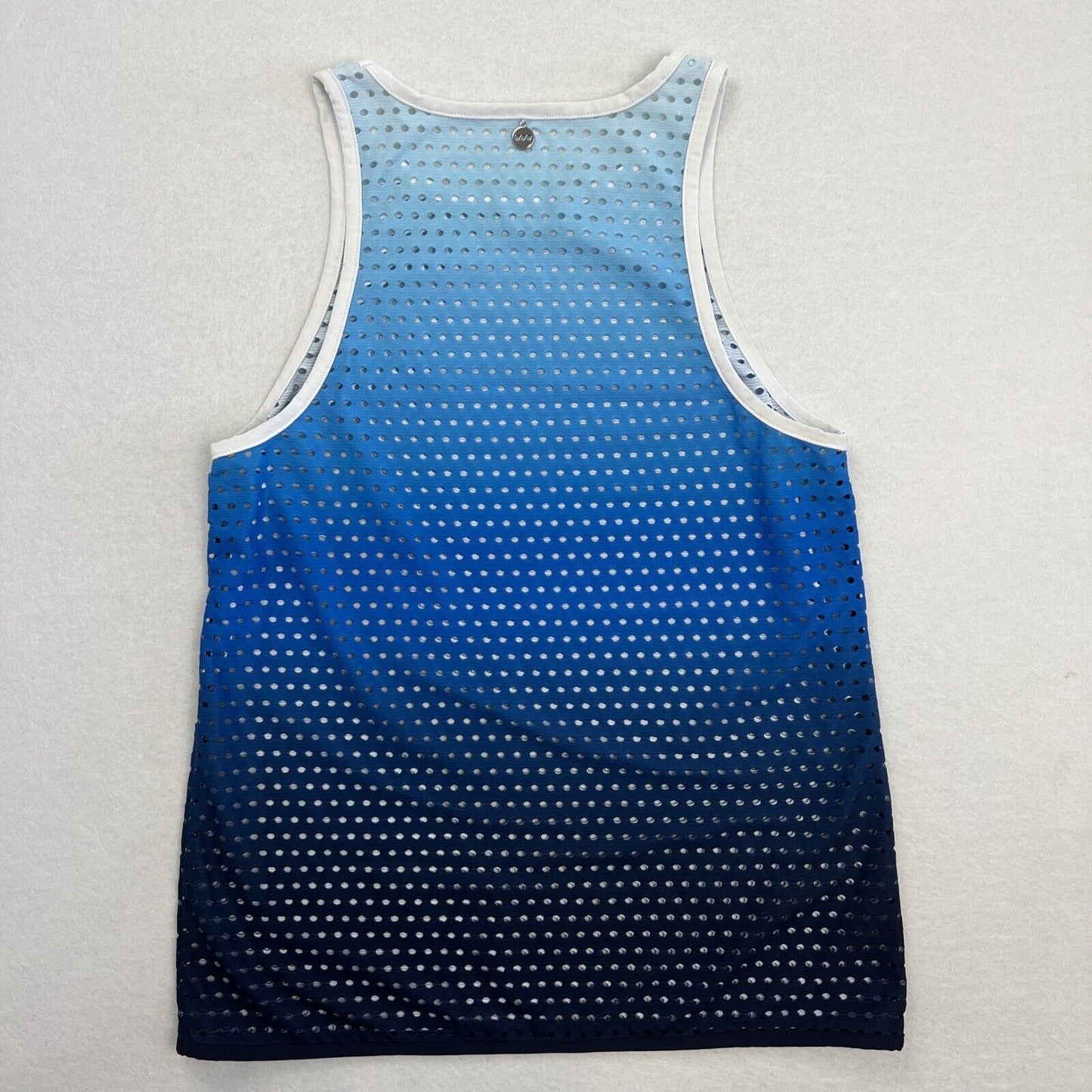 Lorna Jane Womens Blue Mesh Tank Top Size Small Approx