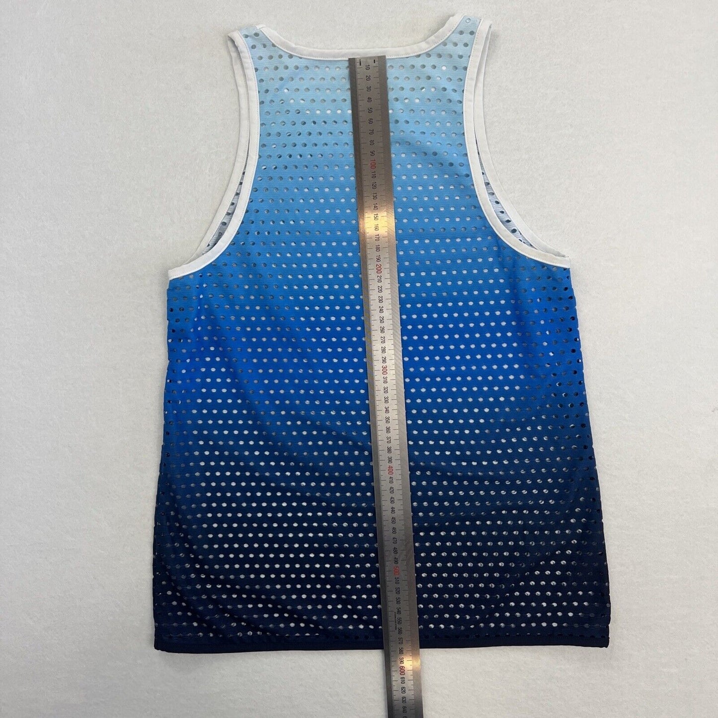 Lorna Jane Womens Blue Mesh Tank Top Size Small Approx