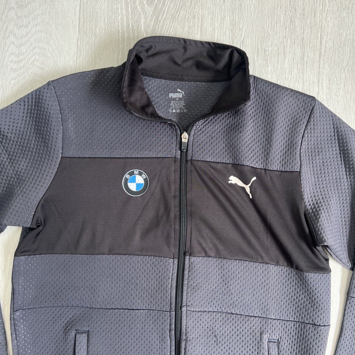 PUMA BMW Motorsport Mens Grey Soft Shell Jacket Size Medium