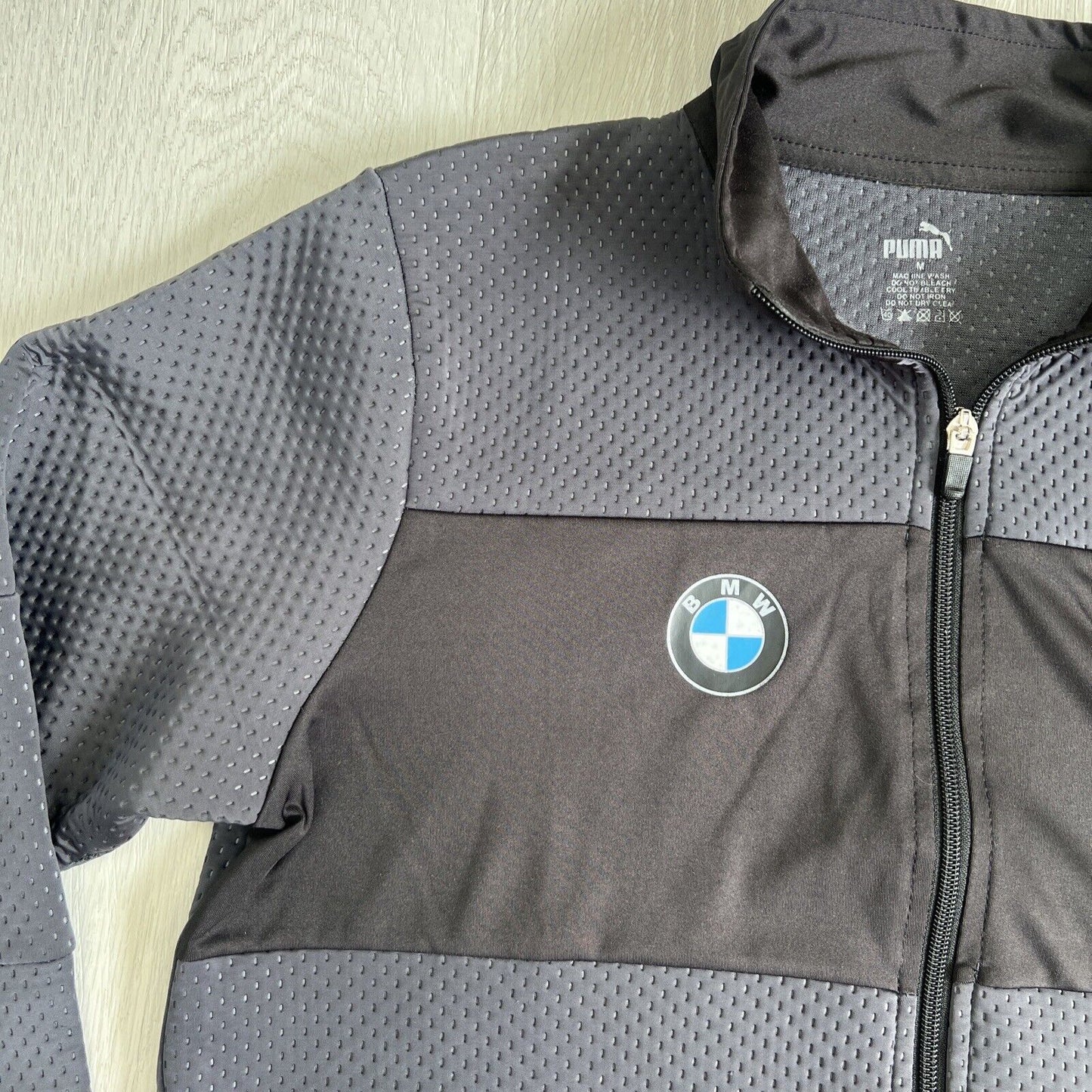 PUMA BMW Motorsport Mens Grey Soft Shell Jacket Size Medium